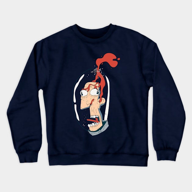 Helmet Malfunction Crewneck Sweatshirt by revjosh